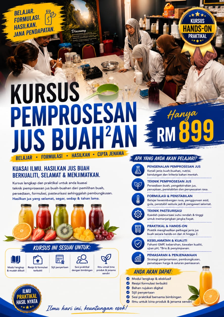 Flyer Kursus Jus Buah-Buahan