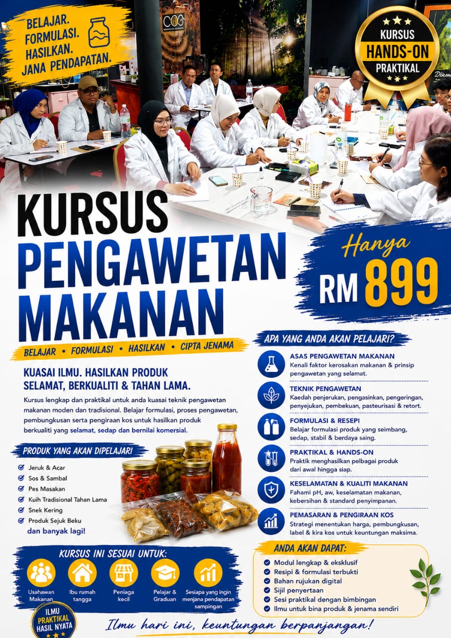 Flyer Kursus Pengawetan Makanan