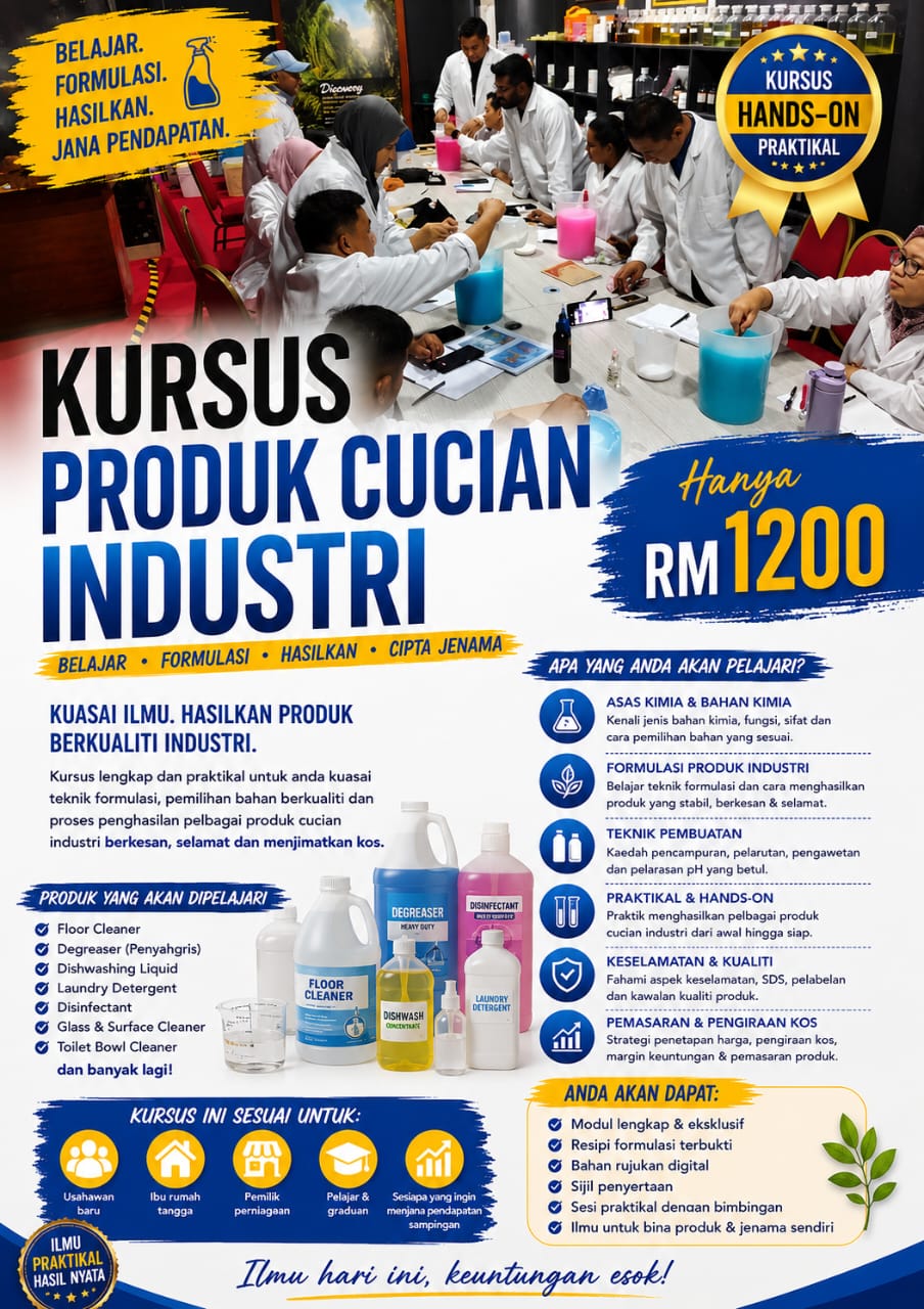 Flyer Kursus Cucian Industri