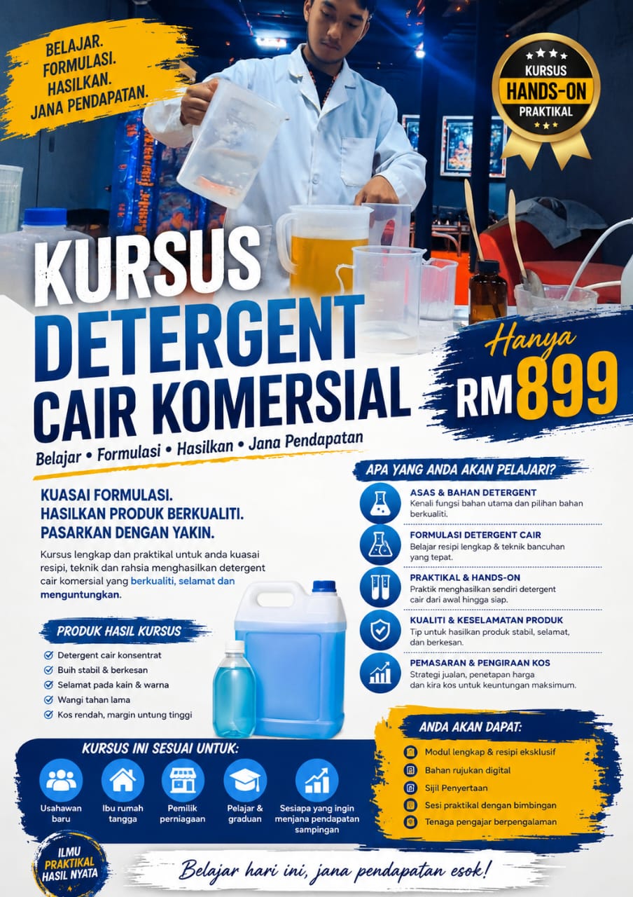Flyer Kursus Detergent