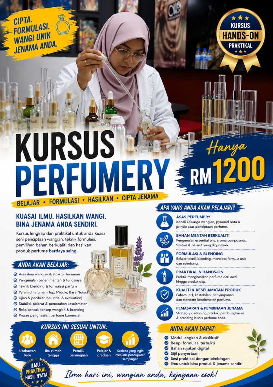 Flyer Kursus Perfumery